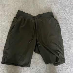 Lululemon Men’s High Performance Shorts Green, unlined